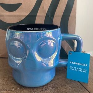 Starbucks 2025 Dia De Muertos Jour Des Morts Iridescent Blue
Skull Mug NWT